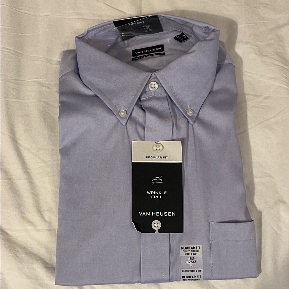 Van Heusen Men's Sky Blue Dress Shirt